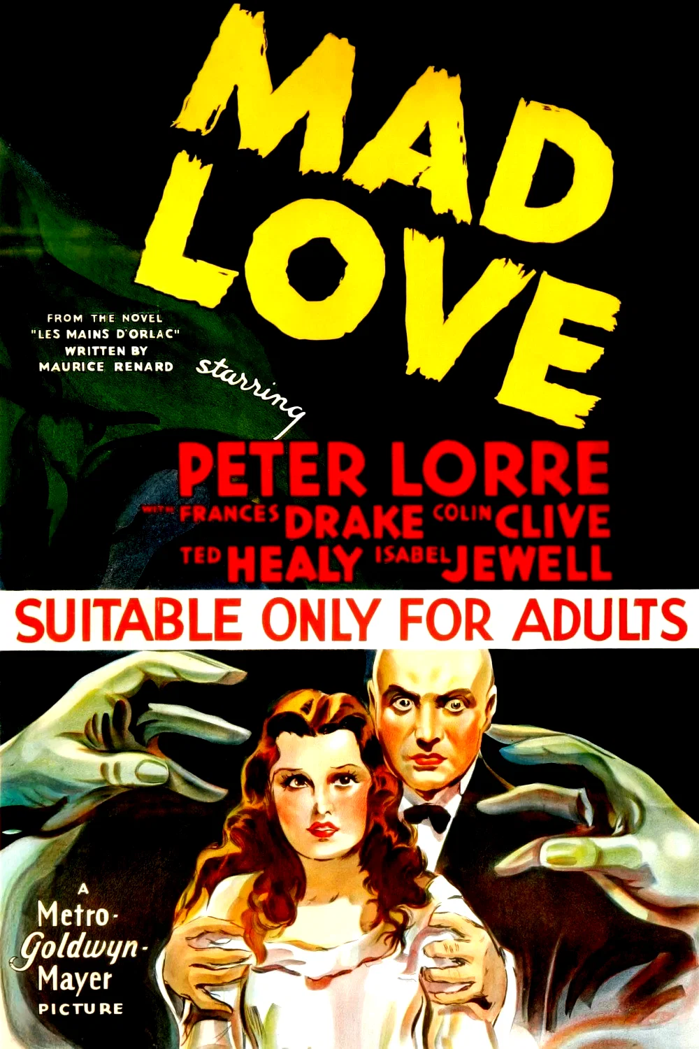 Affiche du film : Les mains d'orlac