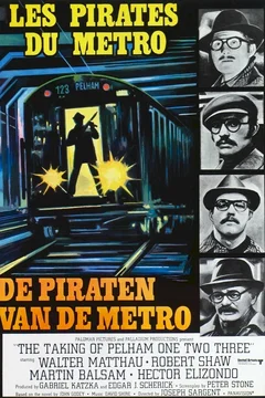 Affiche du film = Les pirates du metro