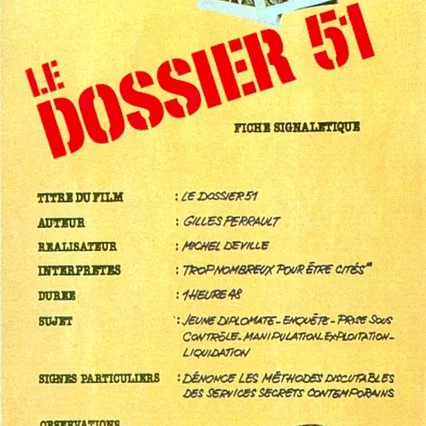Miniature photo du film : Le dossier 51