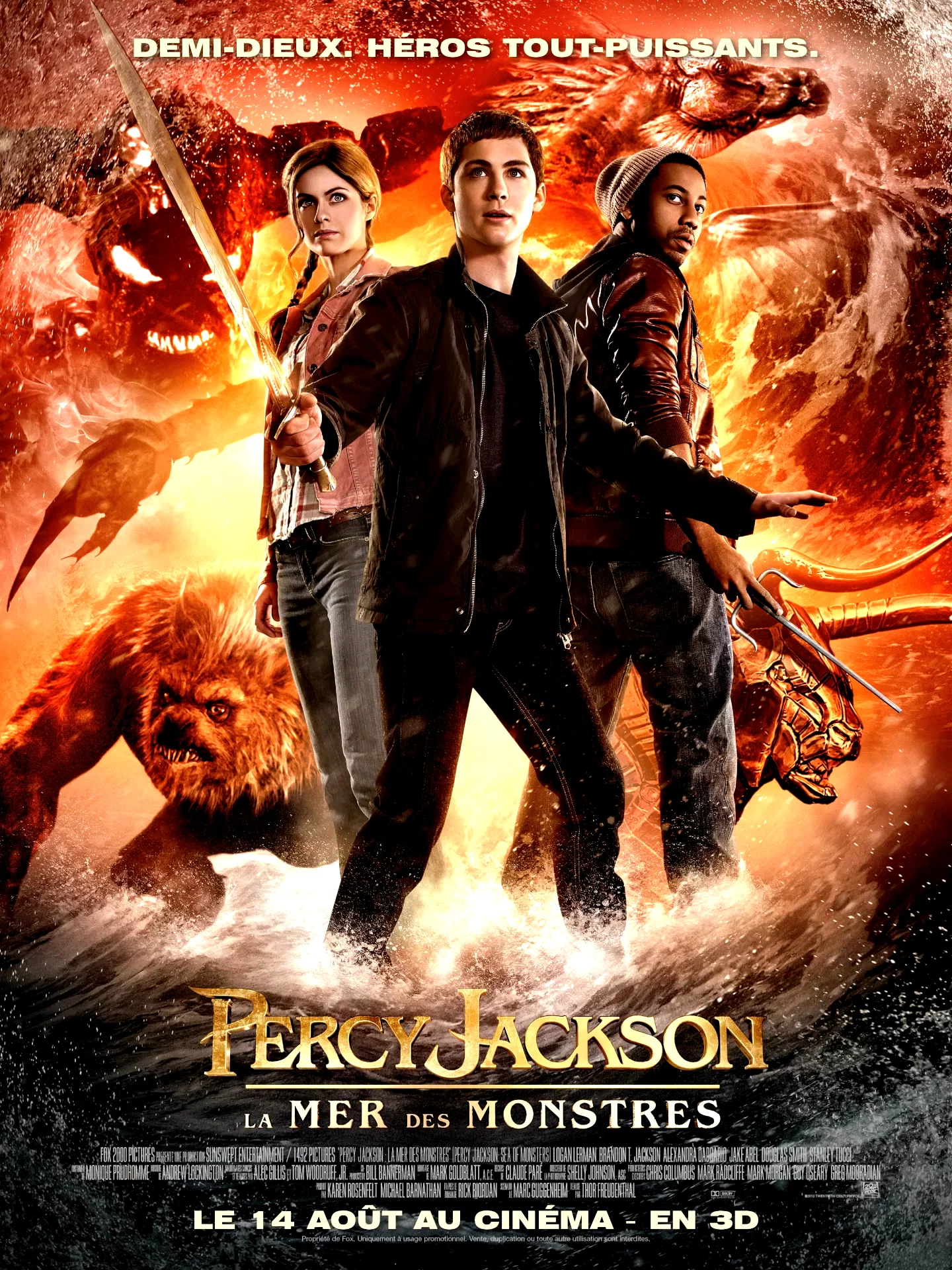 Affiche du film : Percy Jackson : La Mer des monstres