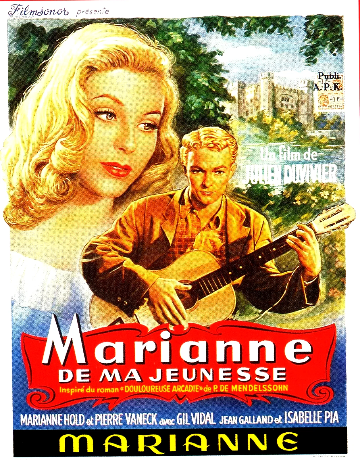 Affiche du film : Marianne de ma jeunesse