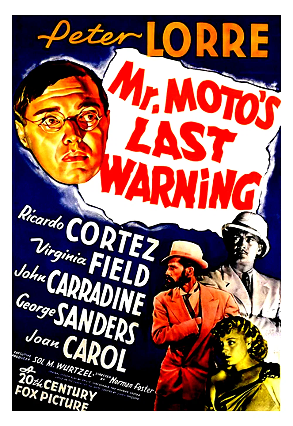 Affiche du film : Mr. moto's last warning