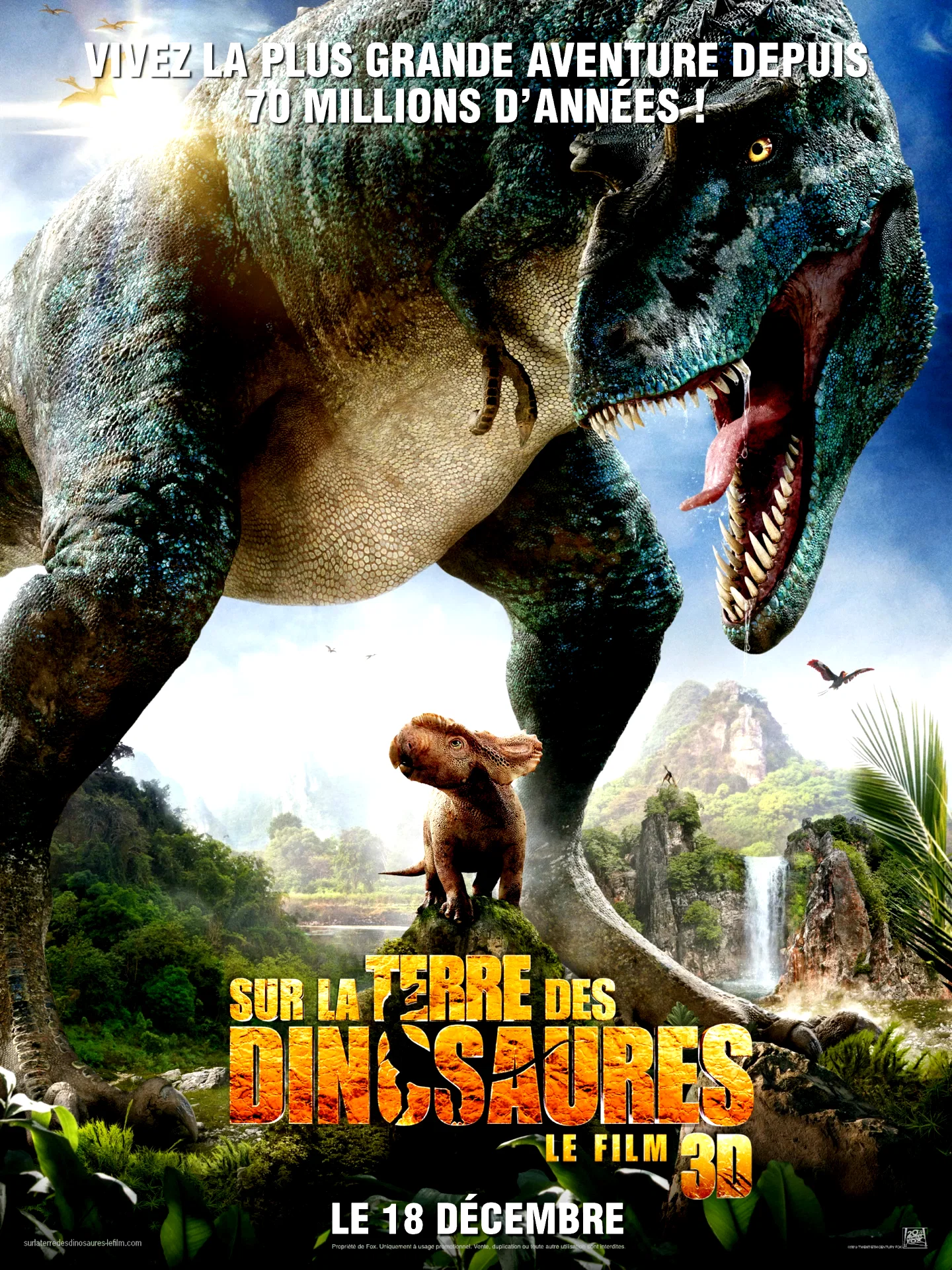 Affiche du film : Sur la terre des Dinosaures 
