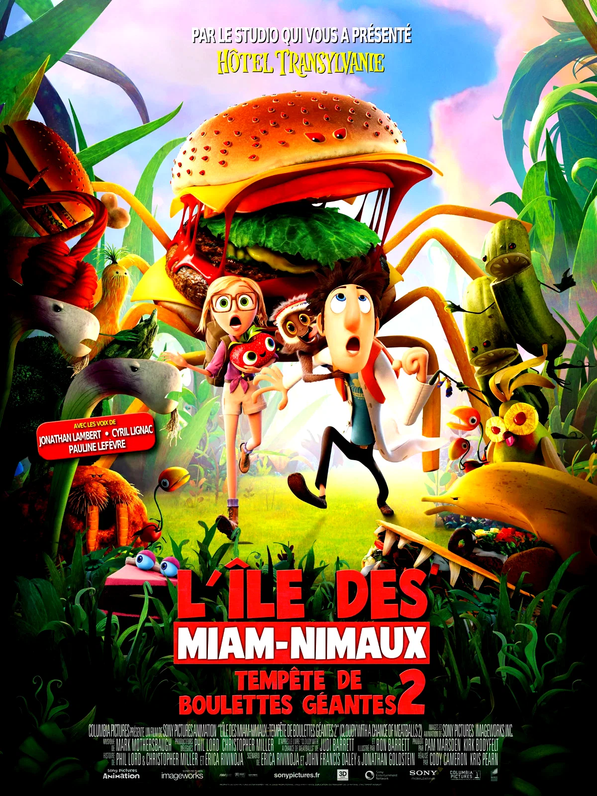 Affiche du film : L'île aux Miam-nimaux : Tempêtes de Boulettes Géantes 2 