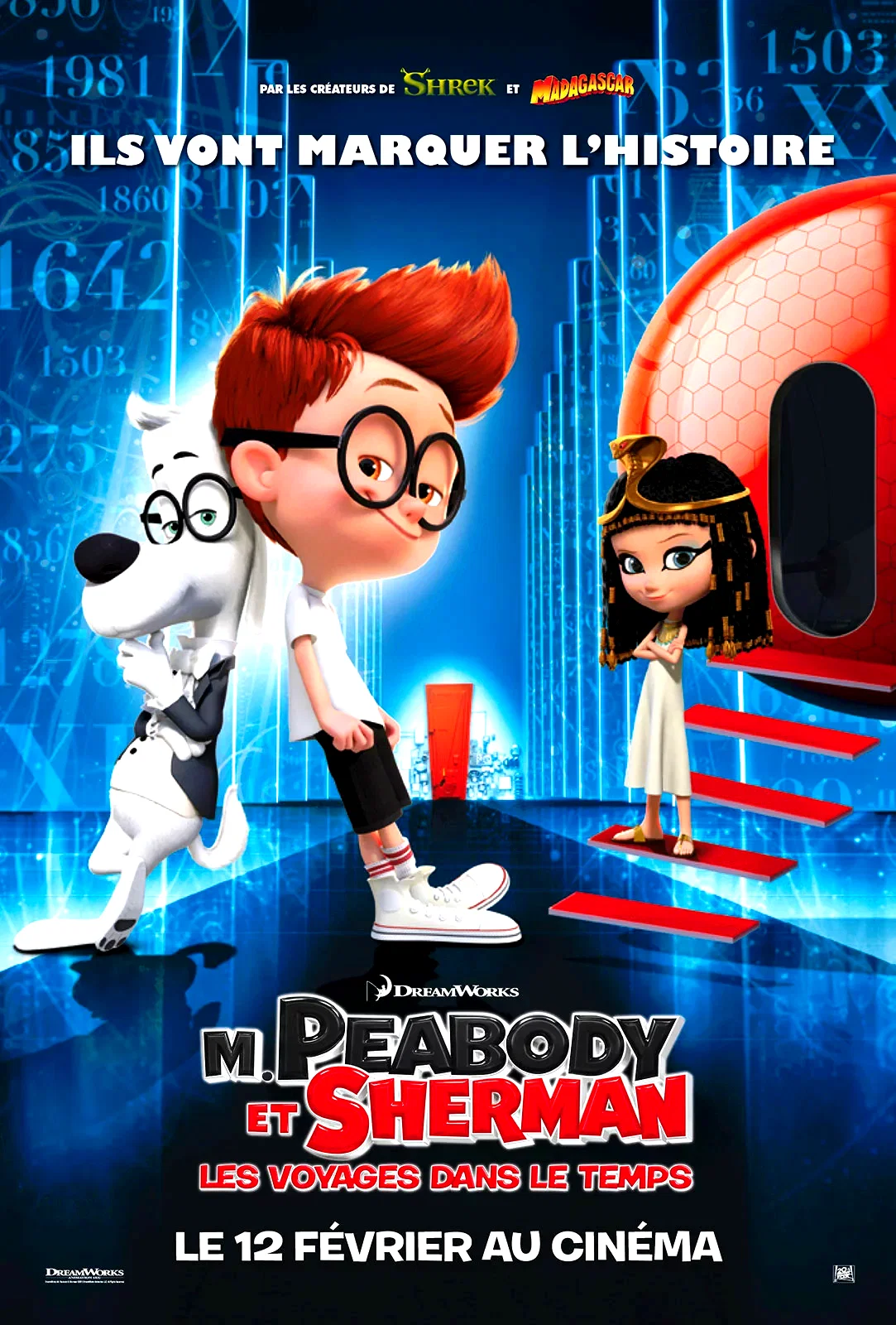 Affiche du film : M. Peabody et Sherman : Les Voyages dans le temps 
