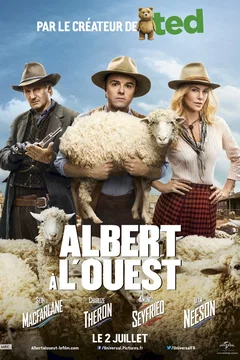 Affiche du film = Albert à l'ouest