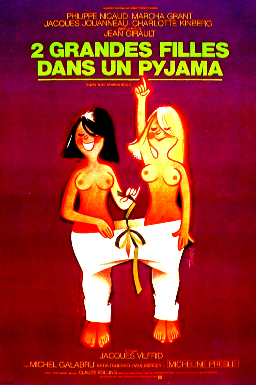 Affiche du film : Deux grandes filles dans un pyjama