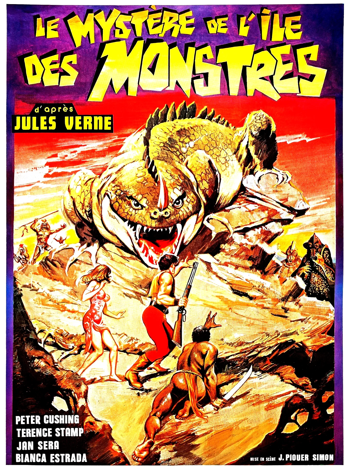 Affiche du film : Le mystere de l'ile aux monstres