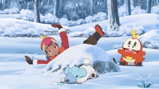 Image de Rhod et Chochodile découvrent la neige