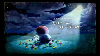 Image de Chips et crème glacée